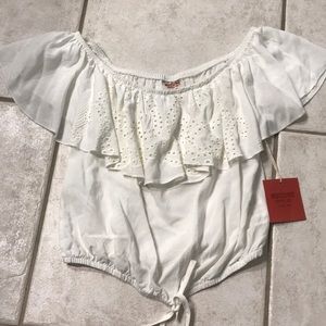 Target White Summer Crop Top